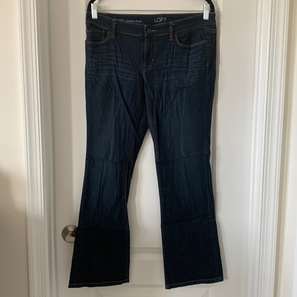 LOFT Modern Bootcut Mid-Rise Medium Wash Jeans Size 10P
